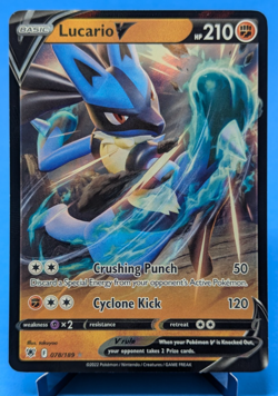 Lucario V 78/189 Pokemon TCG 2022 Ultra Rare Astral Radiance Near Mint - Image 1