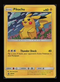 Pikachu SM206 Promo SM Black Star Promos Pokemon Near Mint - Image 1