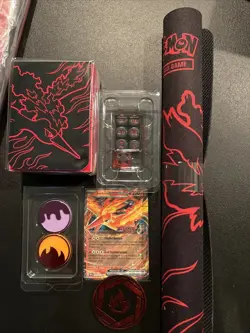 POKEMON TEAM ROCKET'S MOLTRES UPC Ultra Premium Collection Mat, Deck Box & More - Image 1