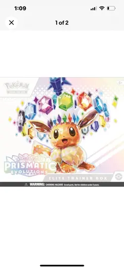 Pokemon TCG Prismatic Evolutions Elite Trainer Box ETB NEW FACTORY SEALED - Image 1