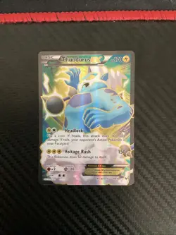 Lightly Played Thundurus-EX - 98/108 - Full Art Ultra Rare Pokemon Roaring Skies - Image 1