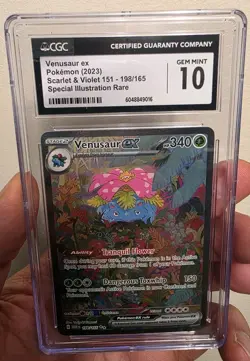 Venusaur EX 198/165 Special Illustration Rare 151 Pokemon CGC 10 Gem Mint - Image 1