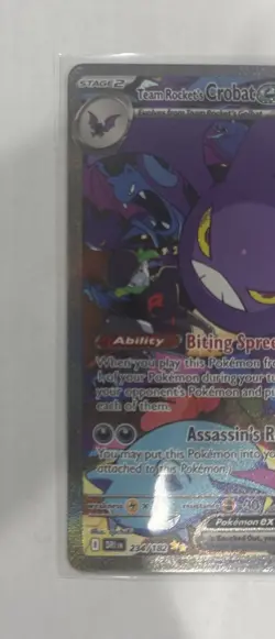 Pokemon Team Rocket’s Crobat EX SIR 234/182 Destined Rivals Near Mint - Image 4