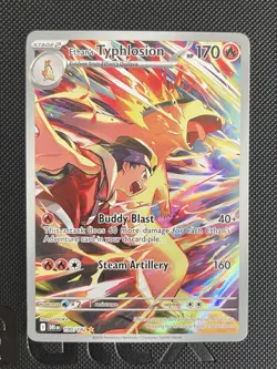 Pokemon TCG Ethan's Typhlosion Destined Rivals Illustration Rare Card 190/182 - Image 1