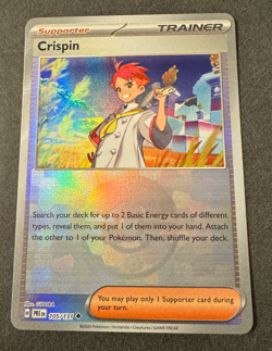 Pokemon TCG: Crispin 105/131 - Pokeball Reverse Holo - Prismatic Evolutions - NM - Image 1