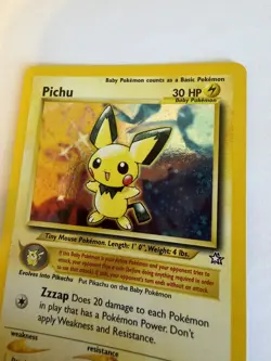 Pokemon TCG Pichu #12 [NM] Gym Heroes Holo Rare Near Mint Excellent Condition - Image 5