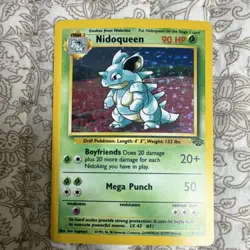 Pokemon TCG Nidoqueen Jungle 7/64 Holo Rare 1999 English Stage 2 - Image 1