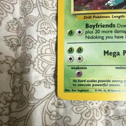 Pokemon TCG Nidoqueen Jungle 7/64 Holo Rare 1999 English Stage 2 - Image 5