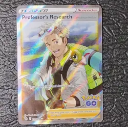 Pokemon TCG Professor's Research 078/078 Pokemon GO Ultra Rare Full Art Holo NM+ - Image 1