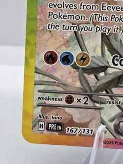 2025 Pokemon Prismatic Evolutions #167/131 Eevee ex - Image 5