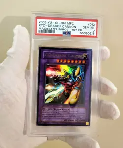 YUGIOH XYZ Dragon-Cannon MFC-052 Ultra Rare 1st Edition GEM MINT PSA 10 English - Image 1