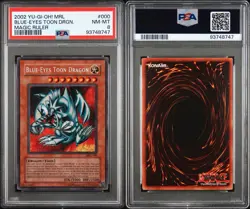 PSA 8 Blue-Eyes Toon Dragon MRL-000 Magic Ruler-Unlimited Edition Unlimited - Image 3