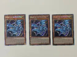 Yugioh Heart of the Blue-Eyes x 3 - 1st Edition Starlight Rare NM - Free Holo - Image 1