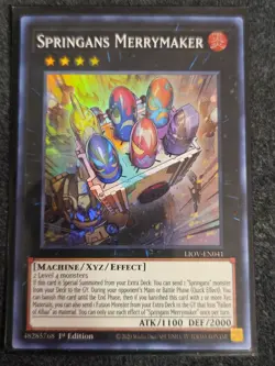 Springans Merrymaker Super Rare 1st Edition LIOV-EN041 Yugioh - Image 1