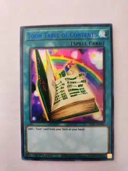 Yu-Gi-Oh! TCG Toon Table of Contents LDS1-EN069 1st Editions Ultra Rares - Image 2