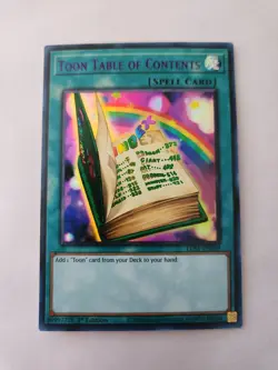 Yu-Gi-Oh! TCG Toon Table of Contents LDS1-EN069 1st Editions Ultra Rares - Image 4