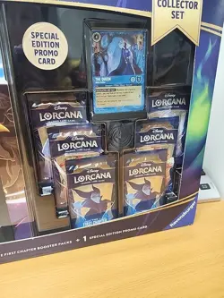 Disney Lorcana First Chapter Collector Set Bundle - 6 packs, portfolio, & promo - Image 5