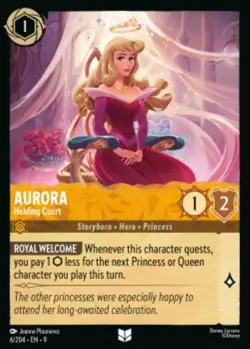 Aurora-Holding Court 6/204 Fabled Non-Foil Disney Lorcana - Image 1
