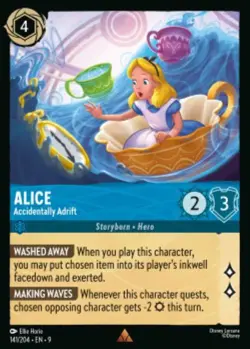 Alice-Accidentally Adrift 141/204 Fabled Non-Foil Disney Lorcana - Image 1