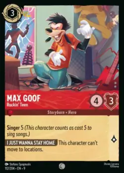 Max Goof-Rockin' Teen 112/204 Fabled Non-Foil Disney Lorcana - Image 1