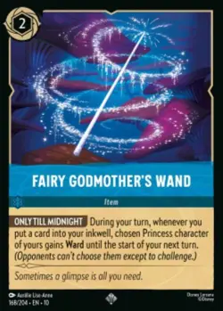 Fairy Godmother's Wand 168/204 Whispers in the Well COLD FOIL Disney Lorcana - Image 1