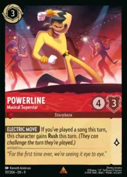 Powerline-Musical Superstar 117/204 Fabled Non-Foil Disney Lorcana - Image 1