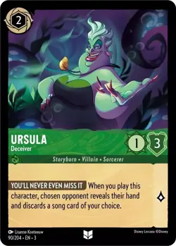 Ursula Deceiver 90/204 Non Foil Into The Inklands Disney Lorcana - Image 1
