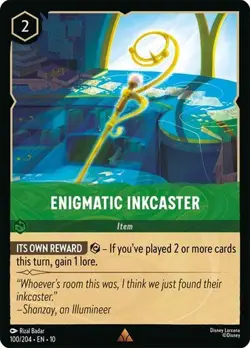 Enigmatic Inkcaster 100/204 Whispers in the Well Non-Foil Disney Lorcana - Image 1