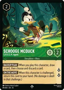 Scrooge Mcduck S.H.U.S.H. Agent 89/204 Whispers In the Well Non-Foil Lorcana - Image 1