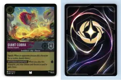 Giant Cobra #57/204 Lorcana Archazia's Island 2025 Disney Uncommon Foil TCG Card - Image 1