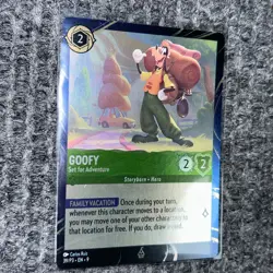 Disney Lorcana Goofy Set for Adventure Promo 39/P3 Family Vacation Holo NM/Mint - Image 3
