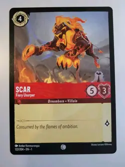 Disney Lorcana TCG The First Chapter: Scar (122/204) - Common - Near Mint - Image 1