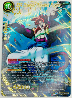 SS4 Gogeta, Peerless Fusion BT10-154 SCR 2nd Ed. Dragon Ball Super Card Game NM - Image 1
