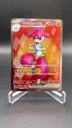 Pokemon Medicham EX Full Art Ultra Rare Holo English Card 161/142 Stellar Crown - Image 2
