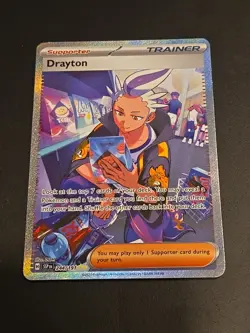 Pokemon Drayton TCG Holo Card Sv08: Surging Sparks 244/191 Trainer NM MINT - Image 2