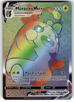 Morpeko VMAX (Secret) 204/202 SWSH01: Sword & Shield Base Set NM Pokemon Card - Image 1