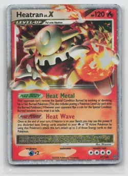 Pokemon Card Heatran LV.X Ultra Rare Stormfront 97/100 MP - Image 1