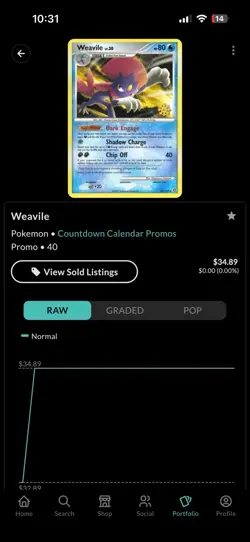 Weavile Reverse Holo Secret Wonders 2007 Rare Pokemon Card - Image 3