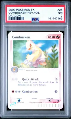 Combusken 25/97 PSA 7 NM Reverse Holo Ex Dragon Pokemon Card 🔥🔥 - Image 2