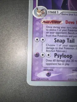 Pokemon 2005 World Championships Lucia Ex And Espeon Ex Damaged Cards - Image 5