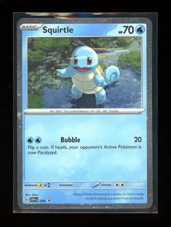 Squirtle - (Cosmos Holo) Promo SV: Scarlet & Violet Promo Cards 048 NM - Image 1