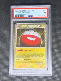 Electrode (Prime) 93/102 - HGSS Triumphant Pokemon Card - PSA 7 - Image 1