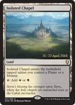 1x Isolated Chapel - Foil - Prerelease Promo Light Play MTG Magic - Kid Icarus - - Image 1