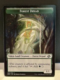 Staff of Titania Commander:The Brothers' War BRC LP MTG FOIL w/ TOKEN - Image 2