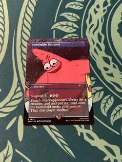 Inevitable Betrayal 1935 Borderless NON Foil SpongeBob Secret Lair MTG Patrick - Image 1