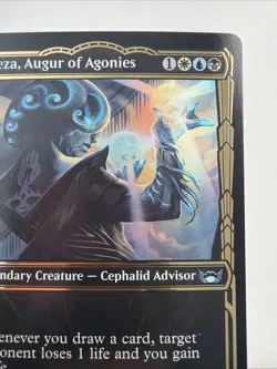 Queza, Augur of Agonies (Gilded Foil) Streets of New Capenna Foil - Image 3