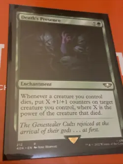 1x Death's Presence - NM - Warhammer 40,000 - SPARROW MAGIC MTG - Image 1