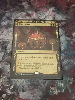 MTG Magic The Gathering Sign In Blood STA Rare Mystical Archives Black Sorcery - Image 1