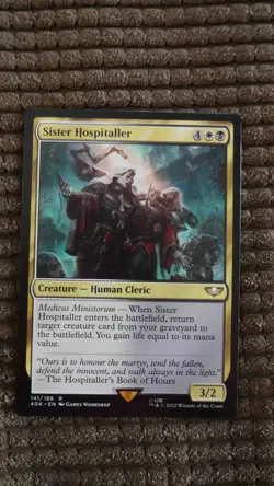 Magic: the Gathering / MtG Sister Hospitaller x1 Warhammer 40K - Image 1
