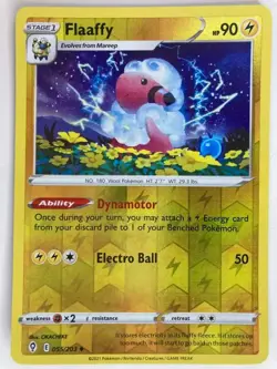 Pokemon TCG Flaaffy Evolving Skies 055/203 Reverse Holo Uncommon VLP - Image 1